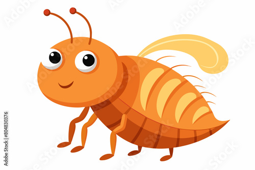 flea beetle cartoon vector illustration
