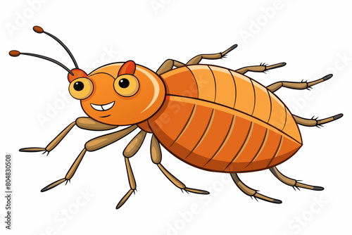 flea beetle cartoon vector illustration