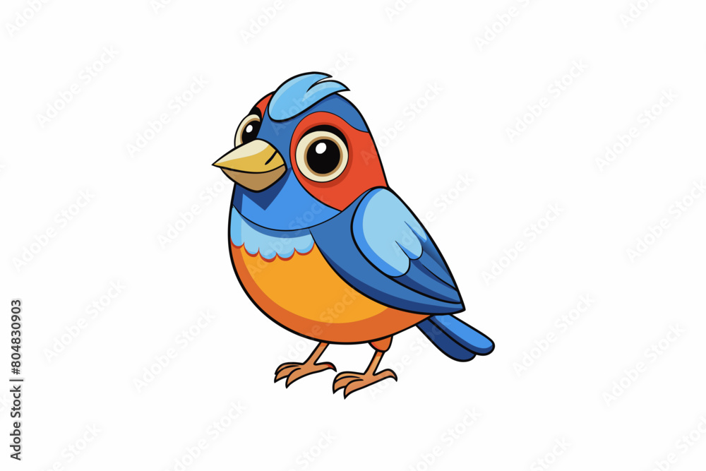 finch bird cartoon vector illustration finch bird cartoon vector illustration