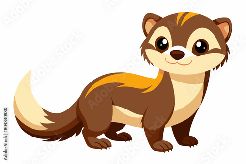 ferret cartoon vector illustration