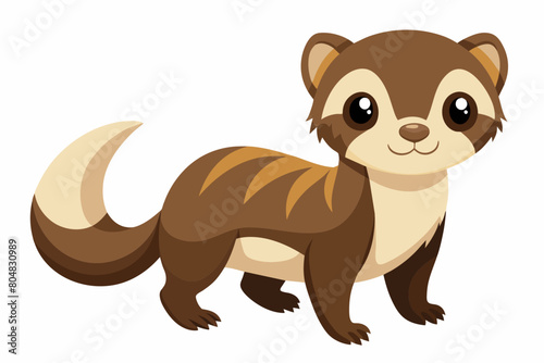 ferret cartoon vector illustration