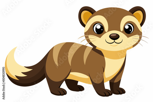 ferret cartoon vector illustration