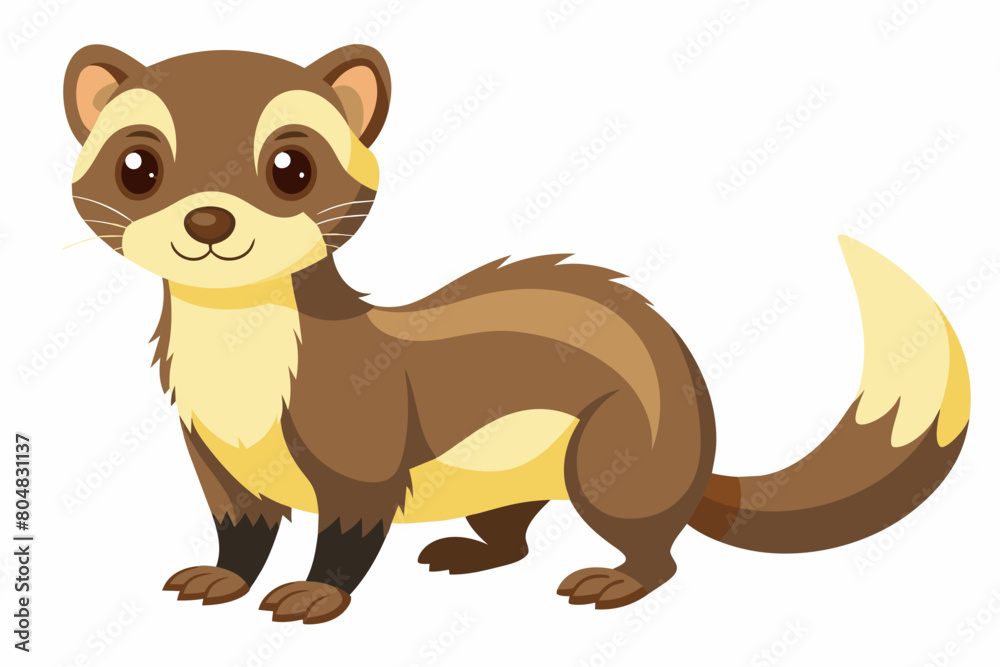 ferret cartoon vector illustration ferret cartoon vector illustration