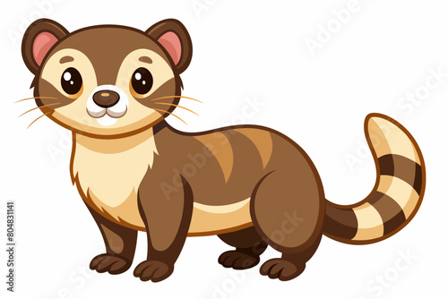 ferret cartoon vector illustration