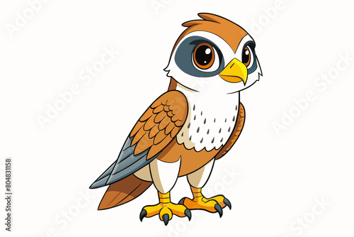 falconet cartoon vector illustration photo