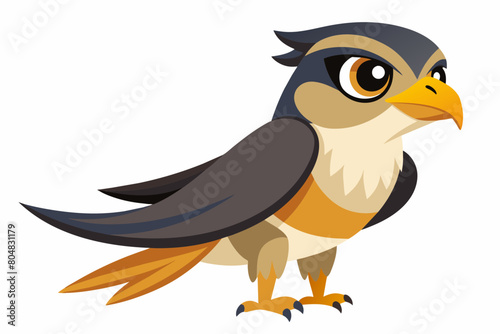 falconet cartoon vector illustration