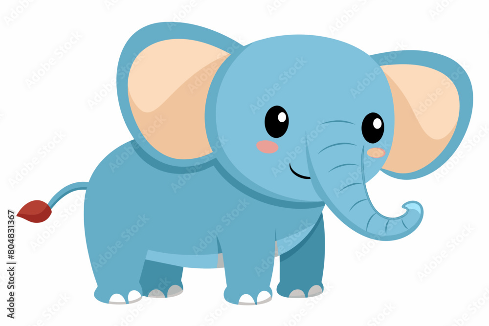 elephant cartoon vector illustration