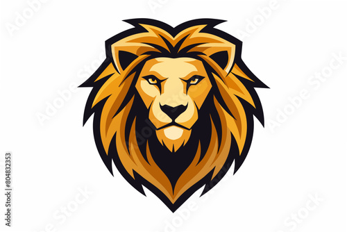 lion head logo vector illustration