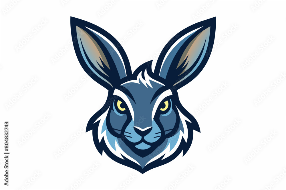 hare head logo vector illustration