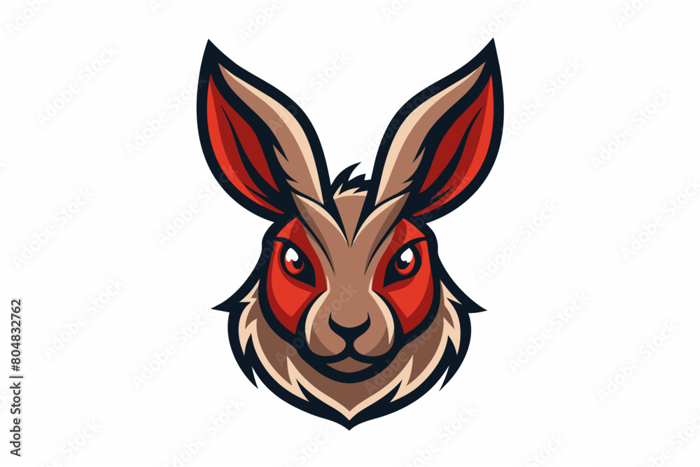 hare head logo vector illustration