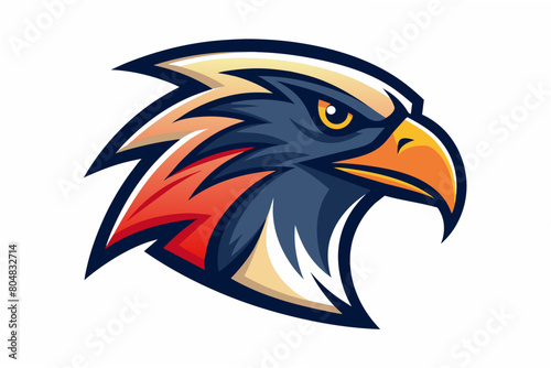 hawk head logo vector illustration