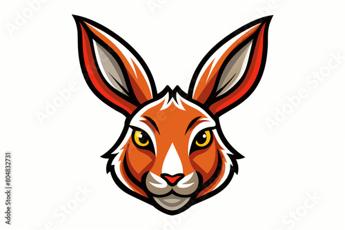 hare head logo vector illustration