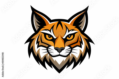 european wildcat head logo vector illustration