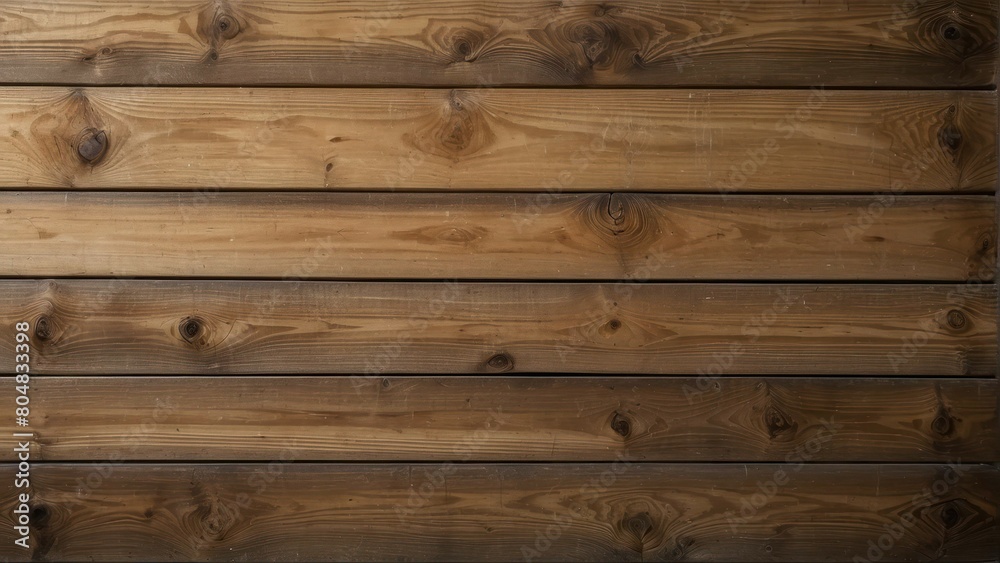 Fototapeta premium Rustic wooden plank texture with warm brown tones
