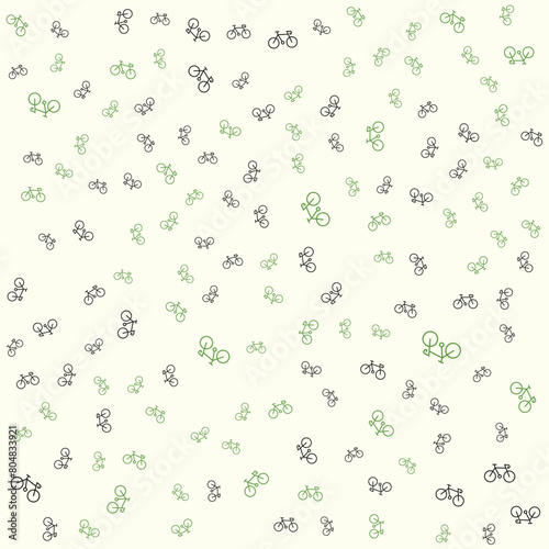 bicycle doodle repeat pattern design