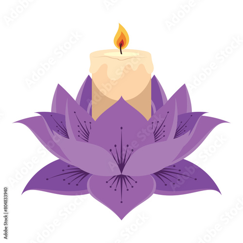 waisak candle religious
