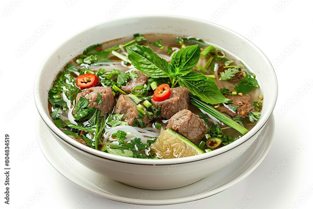 Canh Chua, isolated on white Canh Chua, isolated on white