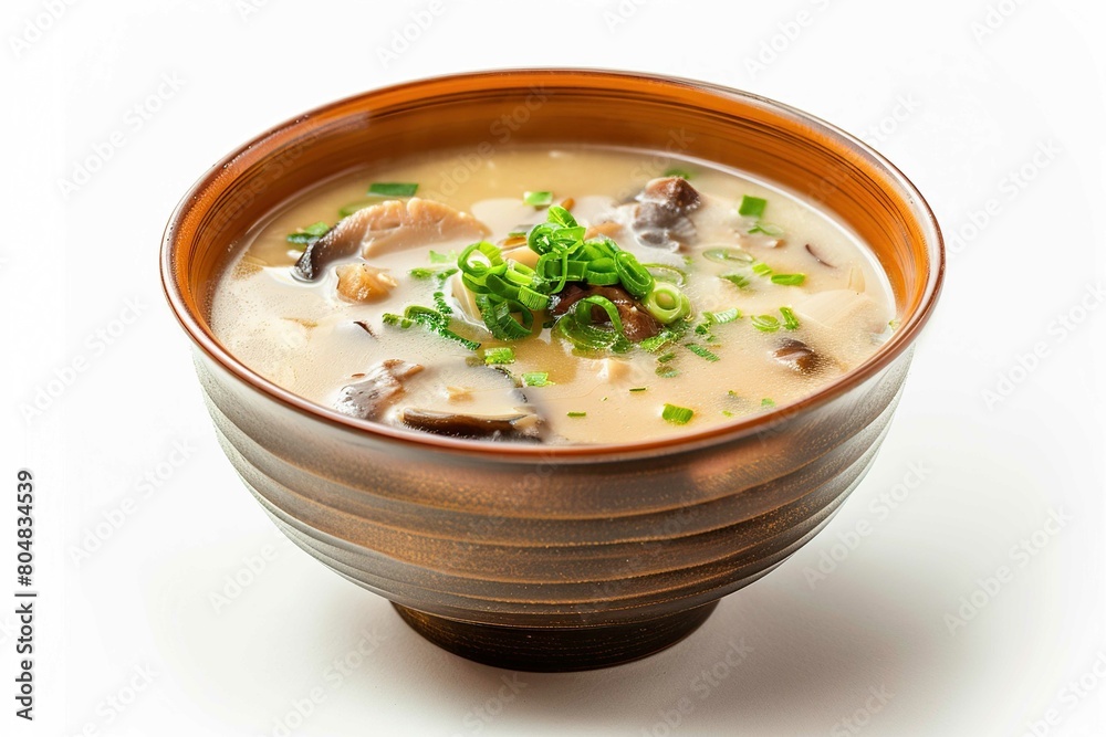 Chawanmushi, isolated on white Chawanmushi, isolated on white