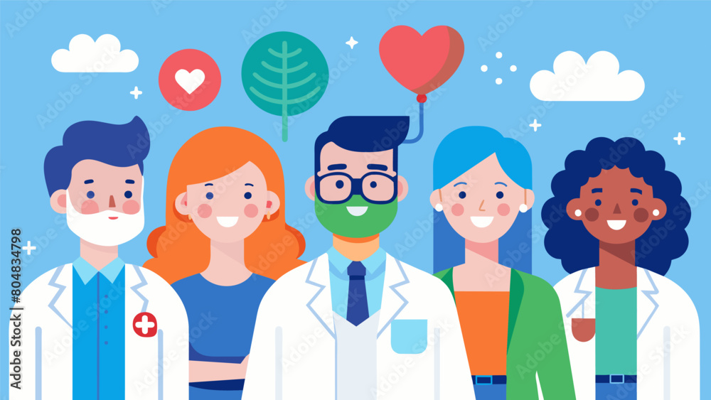 A team of medical experts ranging from thes to nutritionists collaborating to provide comprehensive treatment for patients with mental health issues.. A team of medical experts ranging from thes to nutritionists collaborating to provide comprehensive treatment for patients with mental health issues..