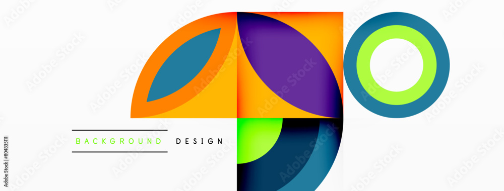 A vibrant logo featuring colorful circles and squares in electric blue on a white background, showcasing symmetry and artistry with tints and shades A vibrant logo featuring colorful circles and squares in electric blue on a white background, showcasing symmetry and artistry with tints and shades
