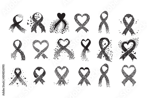 leukemia Ribbon art,
Silhouette design,
Little love shape,
Butterfly motif,
Handcrafted ribbon,
Decorative silhouette,
Ribbon sculpture,
Love-themed decor,
Butterfly embellishment,