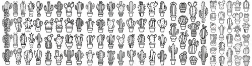 Cactus Silhouette Design, Clip Art and Vector Illustration
