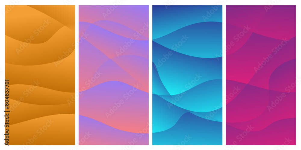 Fototapeta premium abstract background with wavy lines vector illustration