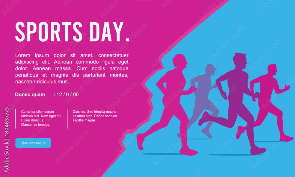 Great modern vector editable marathon poster background design for your marathon championship event	