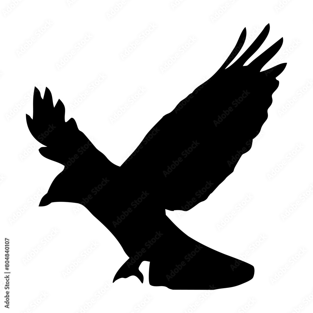 black silhouette of a crow black silhouette of a crow