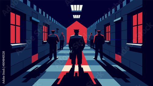 The audience is transported to the dark corridors of a British prison where captured Patriots endure harsh interrogation and .. Vector illustration