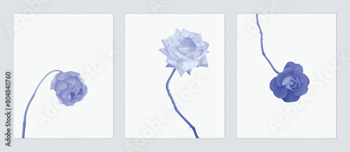 Floral wall art set, minima...