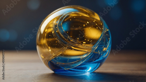 glass sphere on a black background © Mujtaba