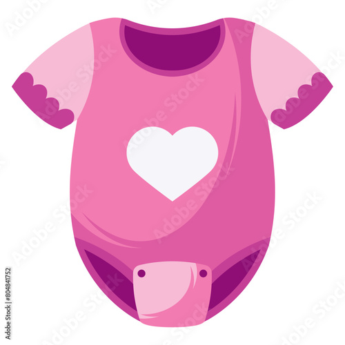 gender reveal pink bodysuit