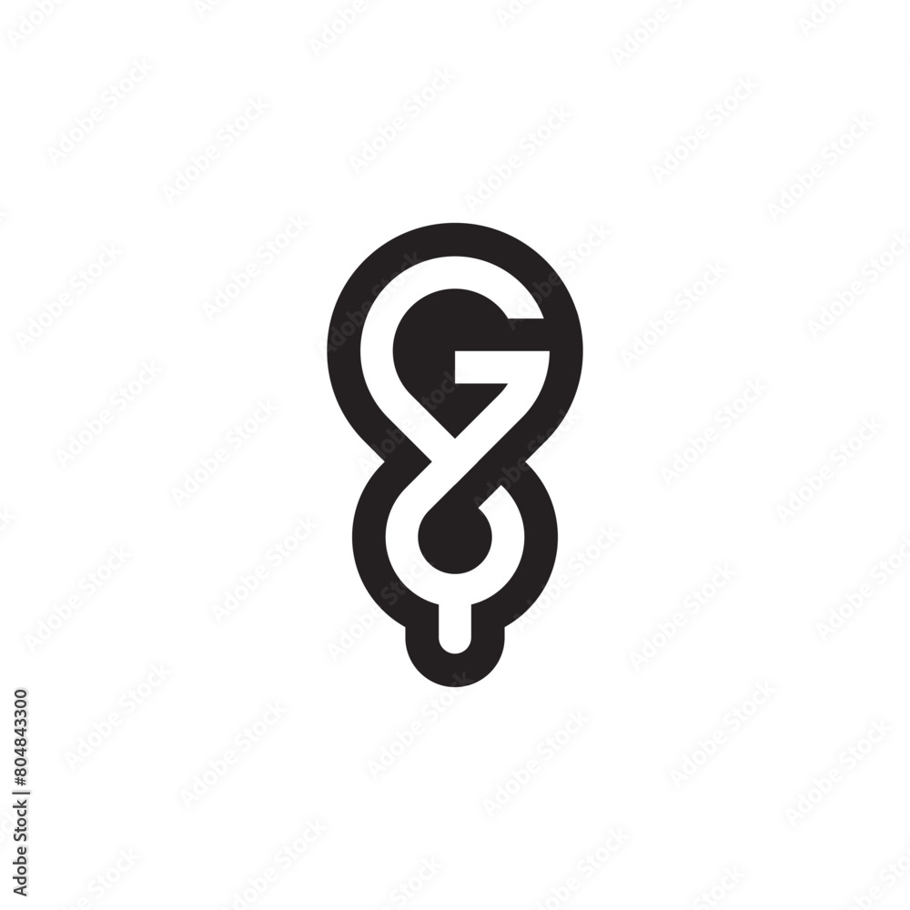 Alphabet Initials logo GY, YG, G and Y Alphabet Initials logo GY, YG, G and Y