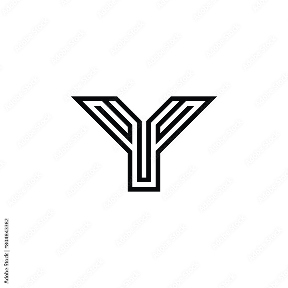 Alphabet Initials logo GY, YG, G and Y Alphabet Initials logo GY, YG, G and Y