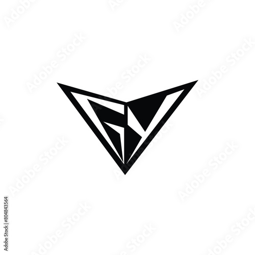 Free Download GY, YG, Abstract initial monogram letter alphabet logo design - GFXLoad