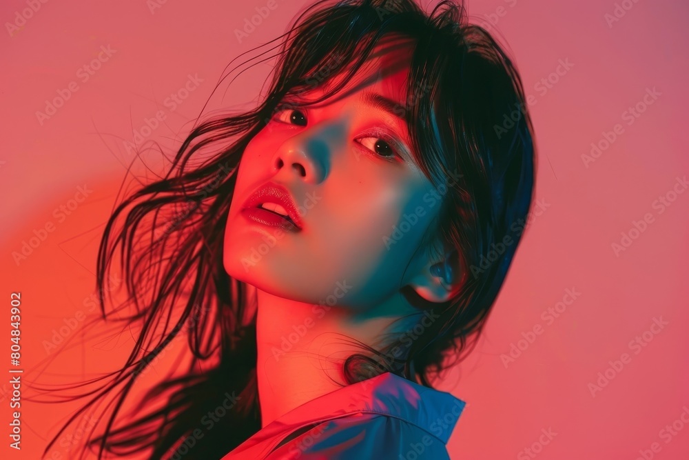 Captivating K-Pop Concert Poster with Striking Geometric Shapes and Bold Contrasting Colors Captivating K-Pop Concert Poster with Striking Geometric Shapes and Bold Contrasting Colors