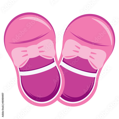gender reveal pink booties