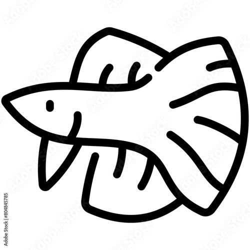 fish line icon