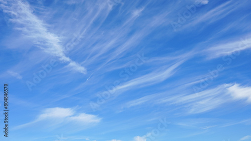 Fototapeta Naklejka Na Ścianę i Meble -  Blue sky with clouds.  .Suitable for background or sky replacement.
