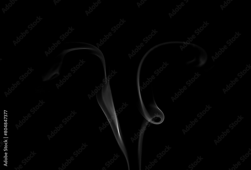 Collection of animated white smoke on black background. Smoke clouds. Isolated abstract lines. Collection of animated white smoke on black background. Smoke clouds. Isolated abstract lines.