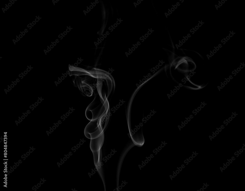 Collection of animated white smoke on black background. Smoke clouds. Isolated abstract lines. Collection of animated white smoke on black background. Smoke clouds. Isolated abstract lines.