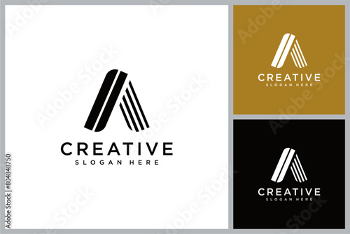 initial letter a logo vector design