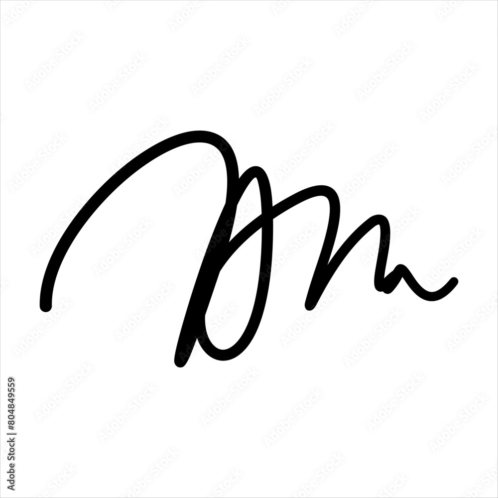 Modern scrible abstract line vector element