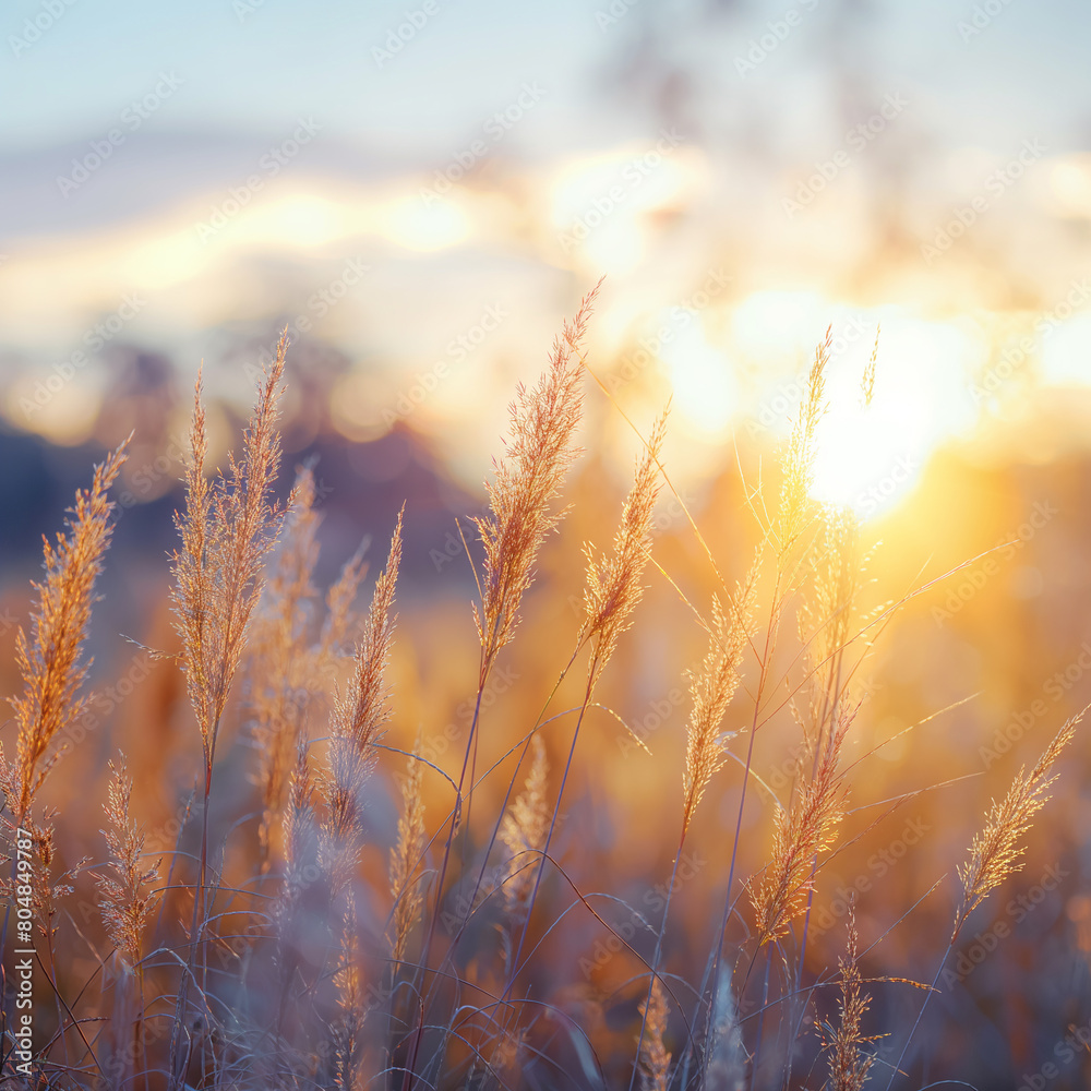Beautiful nature background with meadow grass and sun light in the morning. Soft focus Beautiful nature background with meadow grass and sun light in the morning. Soft focus