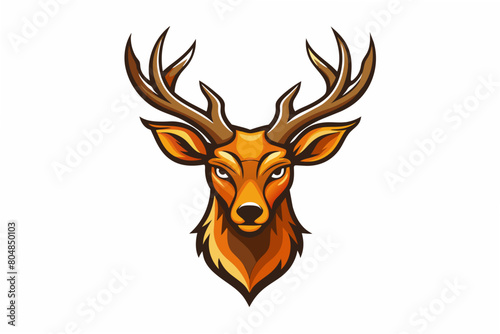 deer head logo vector illustration