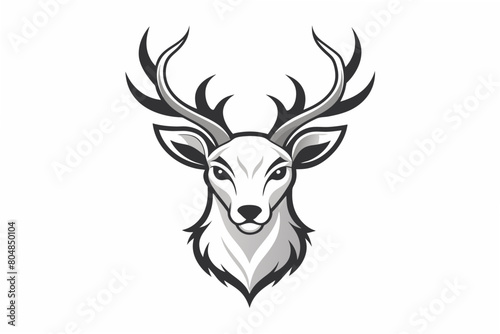 deer head logo vector illustration