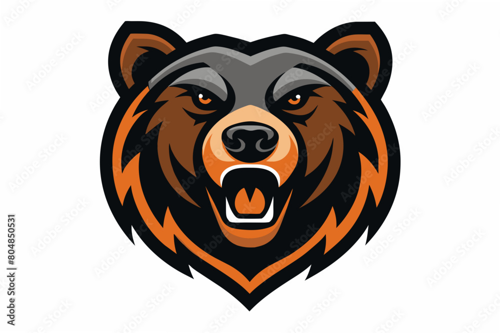 bear head logo vector illustration