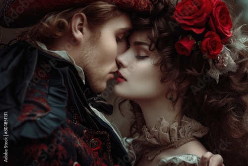 Capturing love's essence: a celebration of kisses on kissing day, an intimate showcase of tender moment, passionate connection, affectionate expressions in language of love and romance