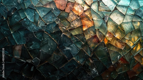 Amazing shattered glass art. photo